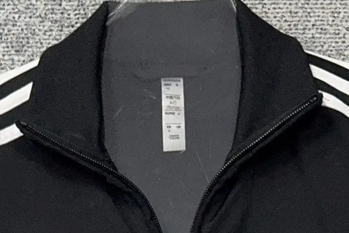 아디다스 오리지날 로고 검흰 집업 저지 M 상품이미지5