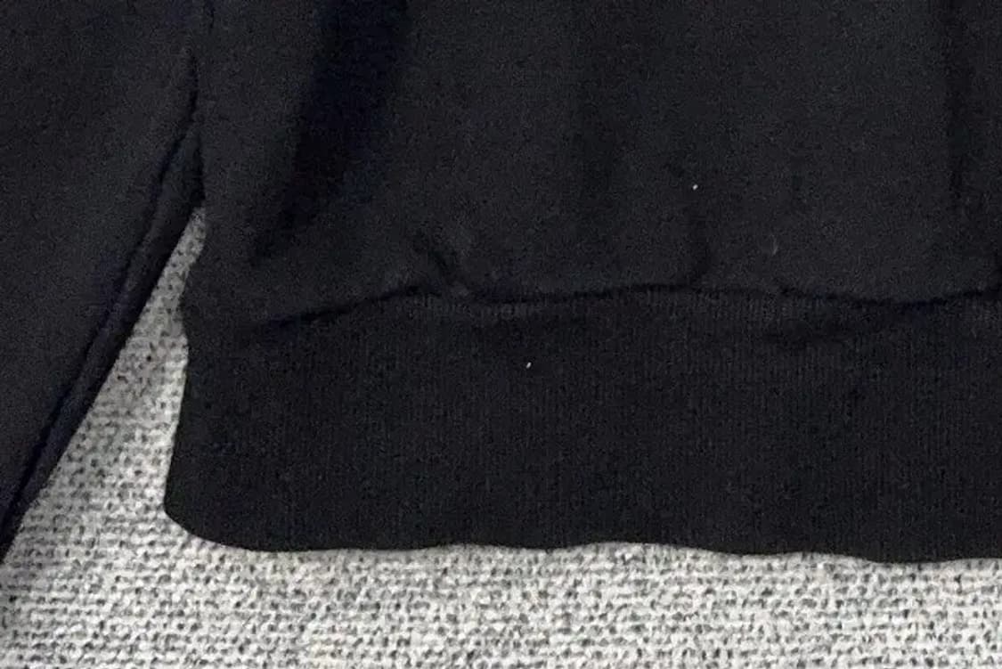 지프 블랙 루즈핏 로고 프린팅 반집업 맨투맨 L 상품이미지6