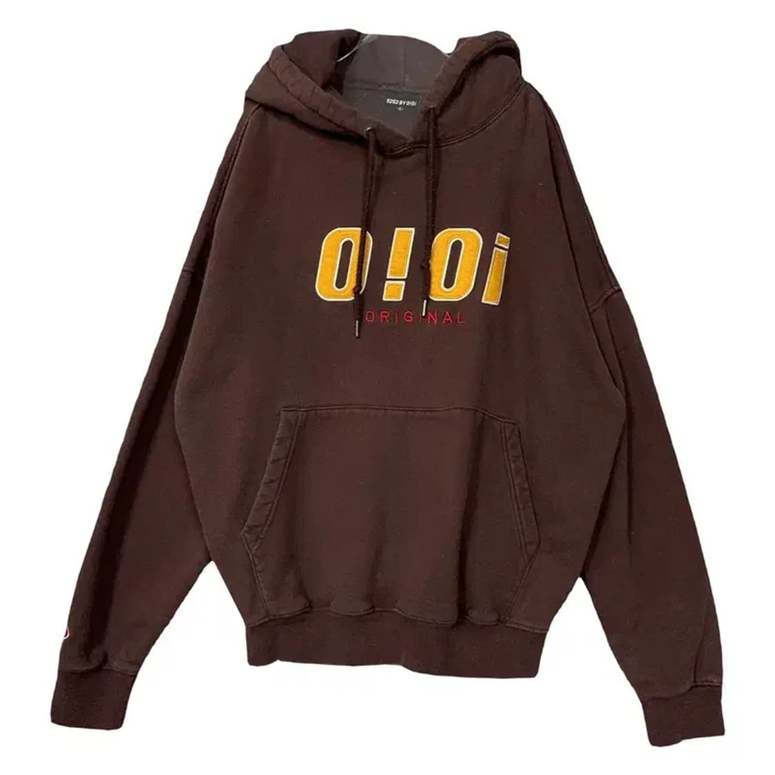 OIOI 5252 로고 브라운 후드티 L 상품이미지1