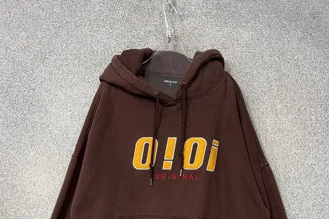 OIOI 5252 로고 브라운 후드티 L 상품이미지3