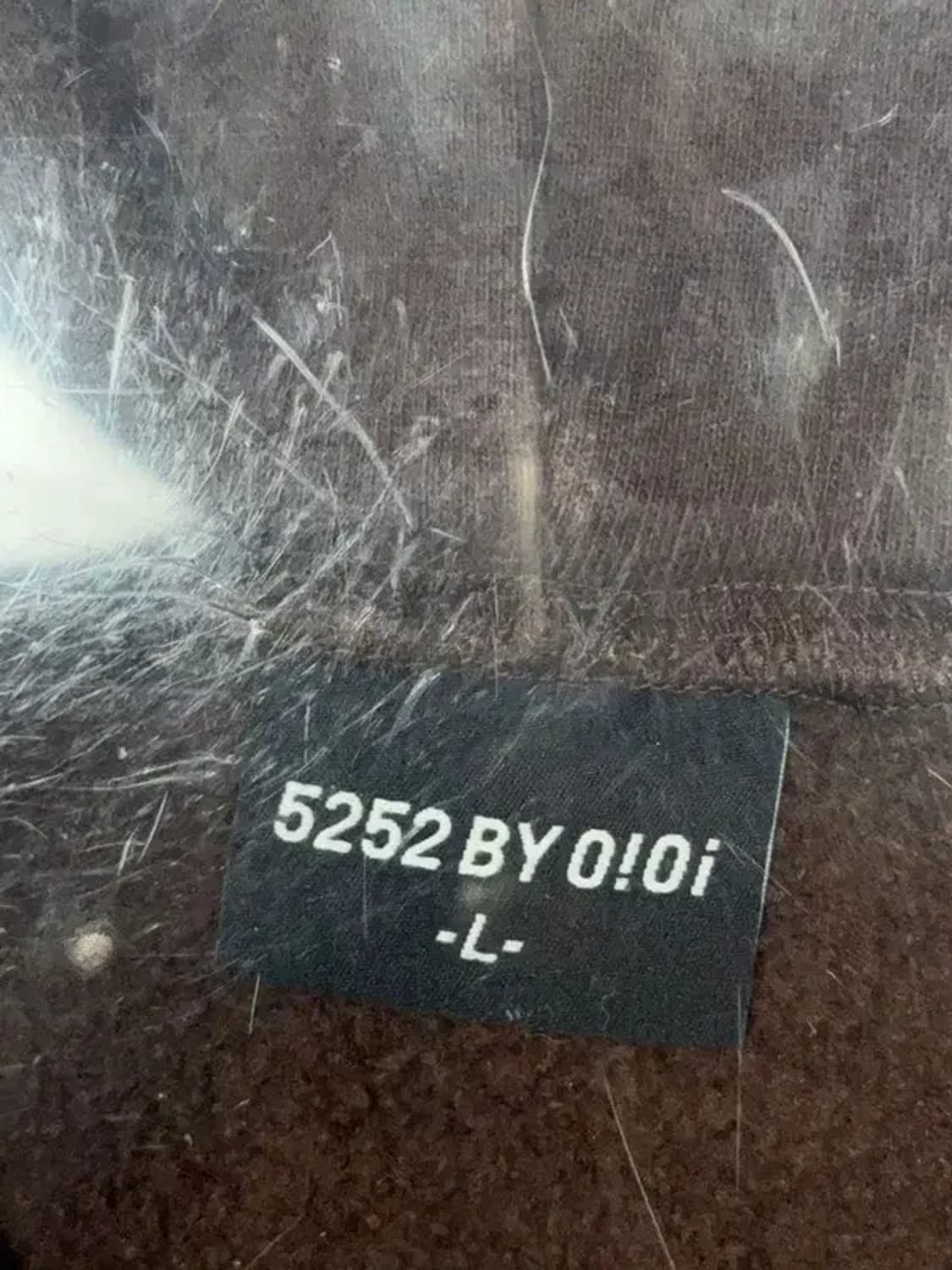 OIOI 5252 로고 브라운 후드티 L 상품이미지7