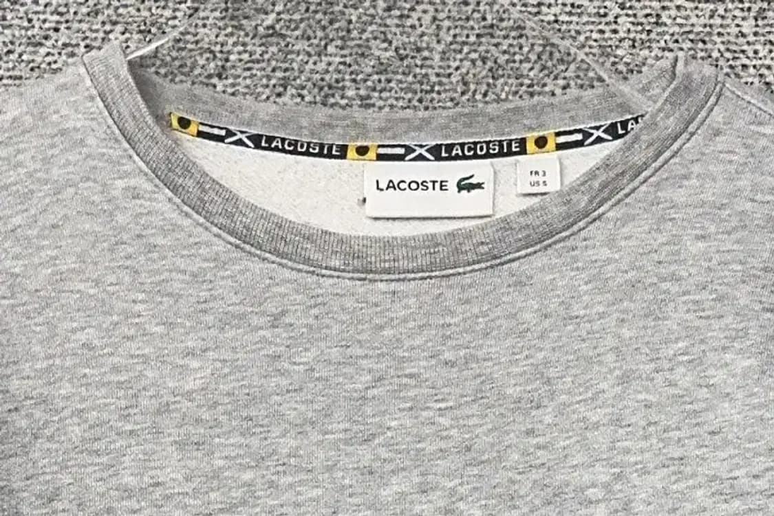 라코스테 프린팅 라이트 그레이 맨투맨 95 상품이미지5