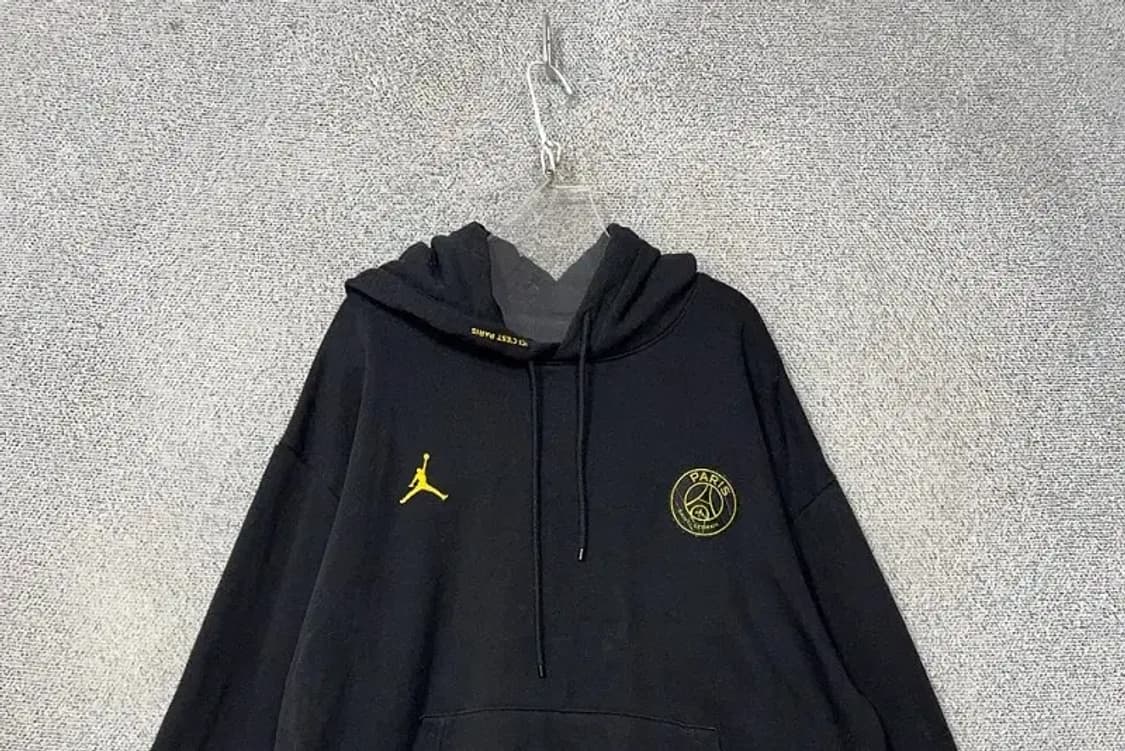 조던 파리생제르망 백프린팅 블랙 후드티 XXL 상품이미지3