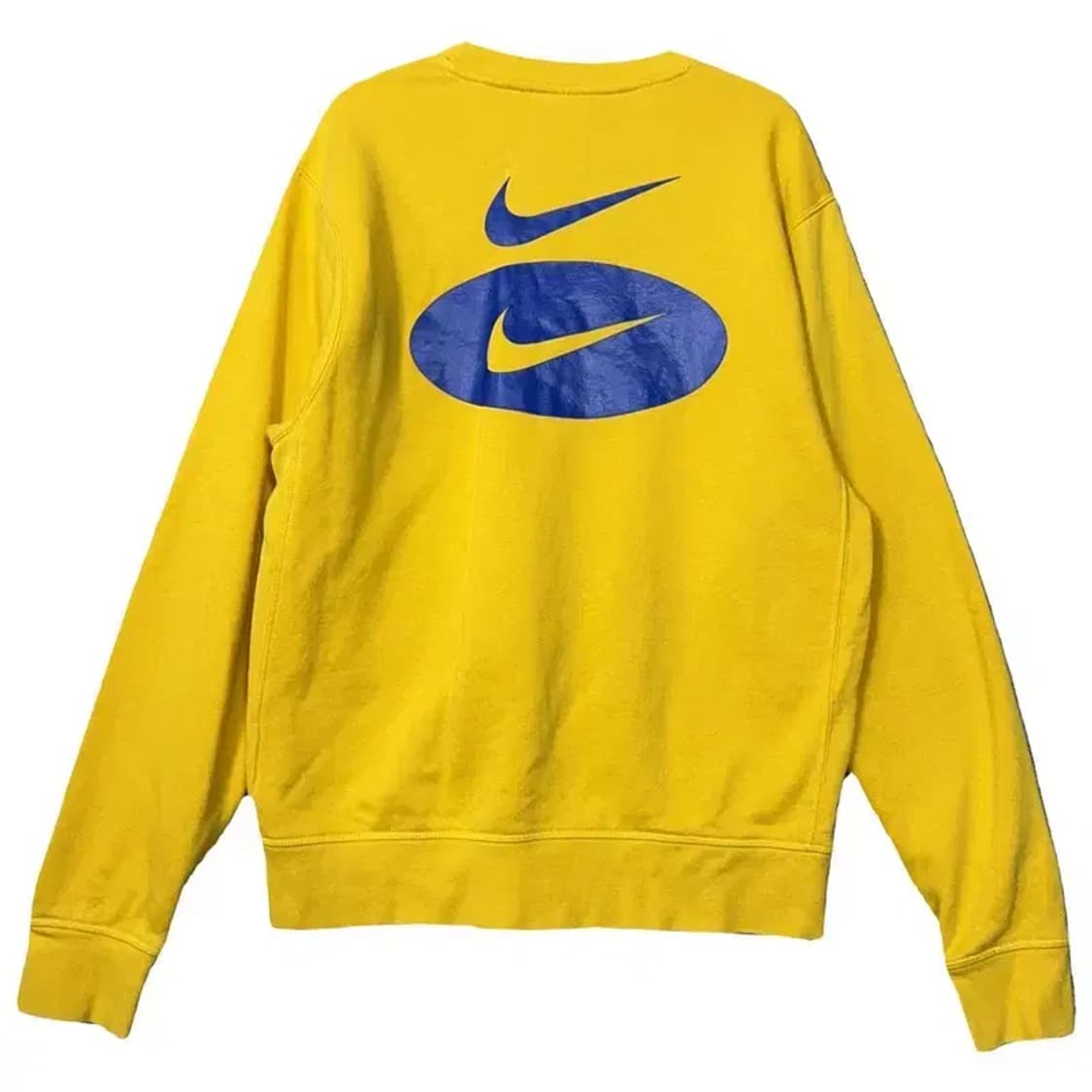 나이키 옐로우 센터 로고 맨투맨 M 상품이미지2