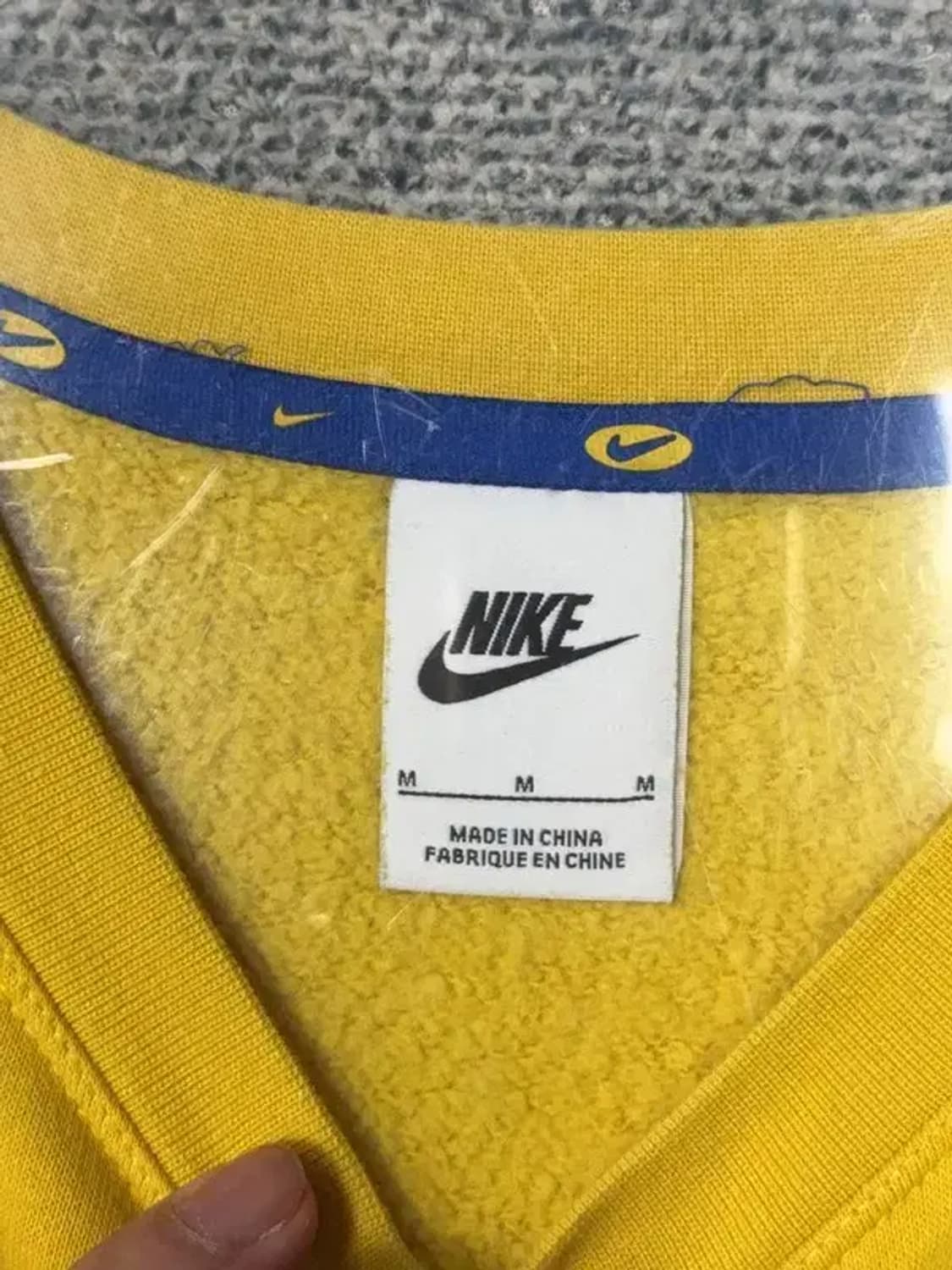 나이키 옐로우 센터 로고 맨투맨 M 상품이미지7