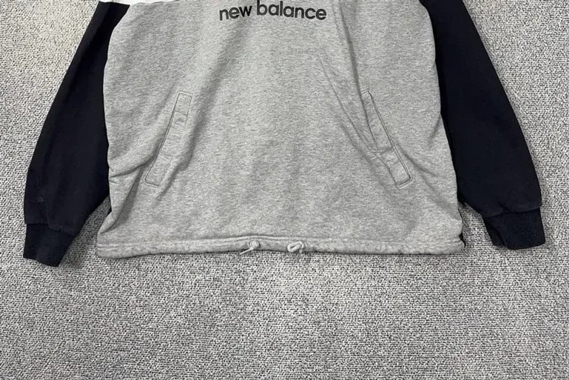 뉴발란스 로고 반집업 후드티 XL 상품이미지4