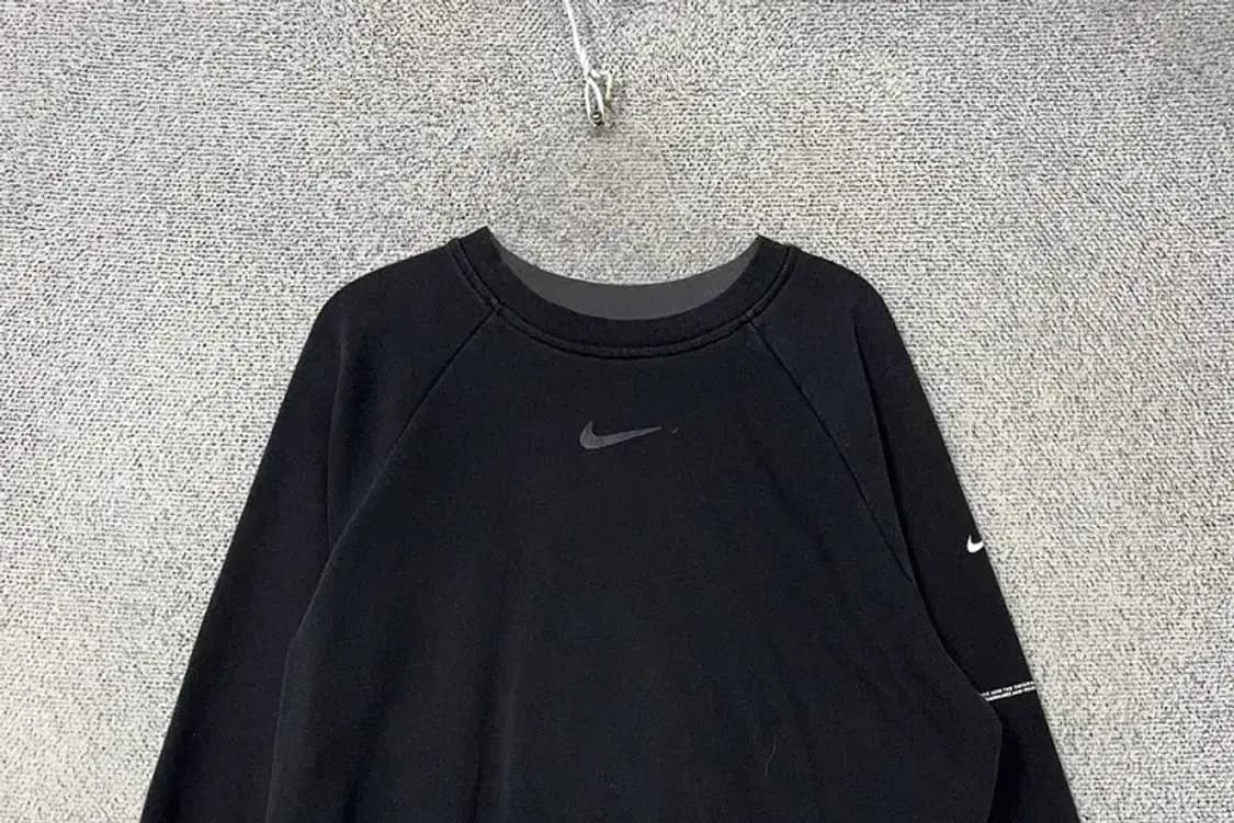 나이키 여성 센터 로고 블랙 맨투맨 L 상품이미지3