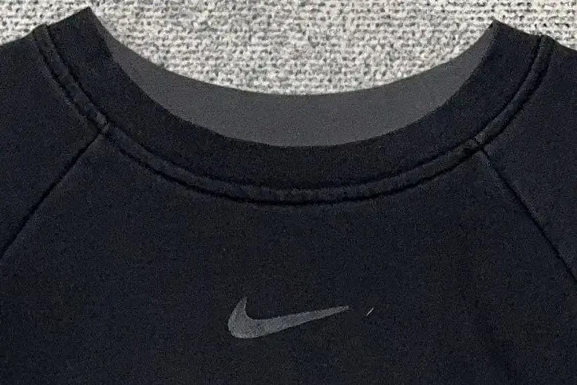 나이키 여성 센터 로고 블랙 맨투맨 L 상품이미지5