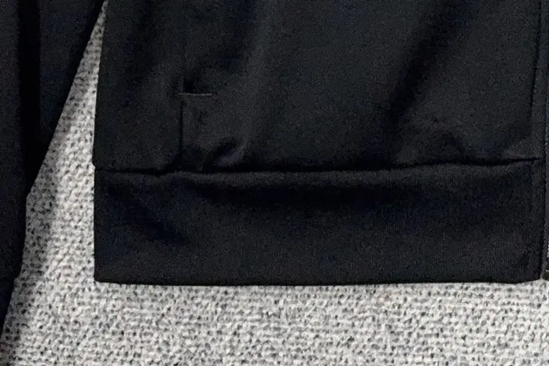 아디다스 블랙 로고 삼선 집업 저지 M 상품이미지6