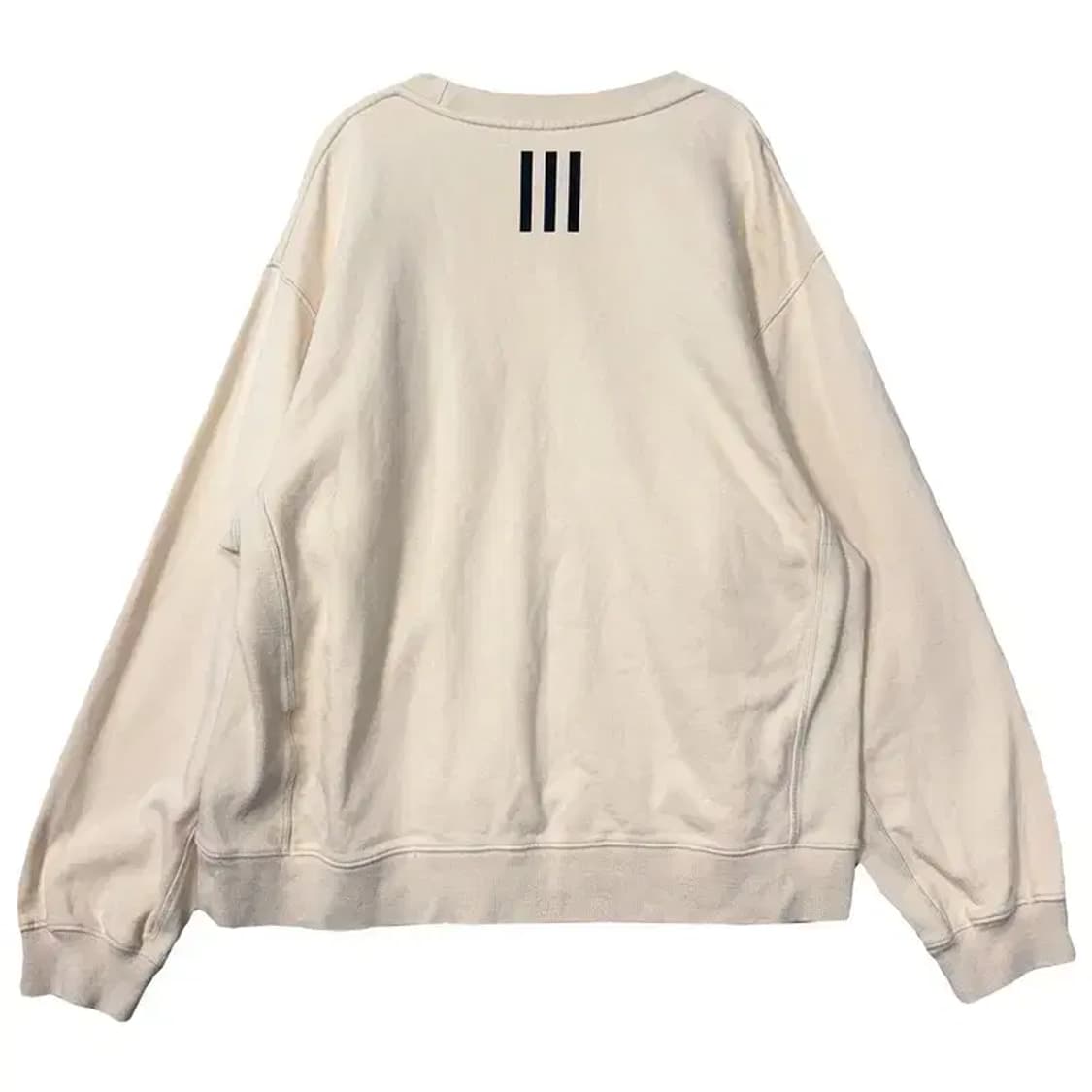 아디다스 베이지 로고 맨투맨 L 상품이미지2