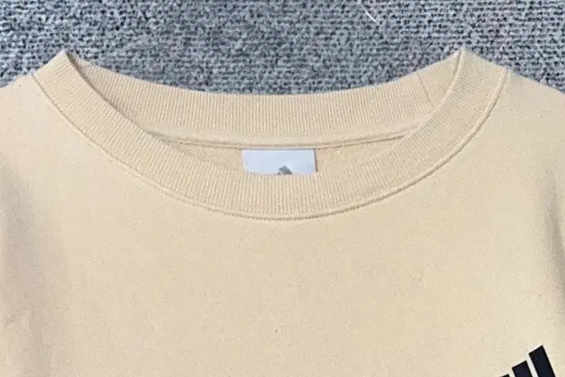 아디다스 베이지 로고 맨투맨 L 상품이미지5