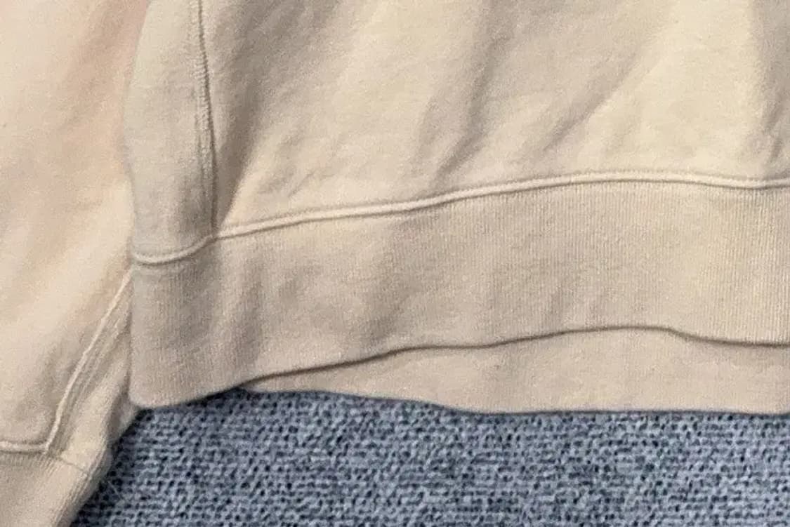 아디다스 베이지 로고 맨투맨 L 상품이미지6