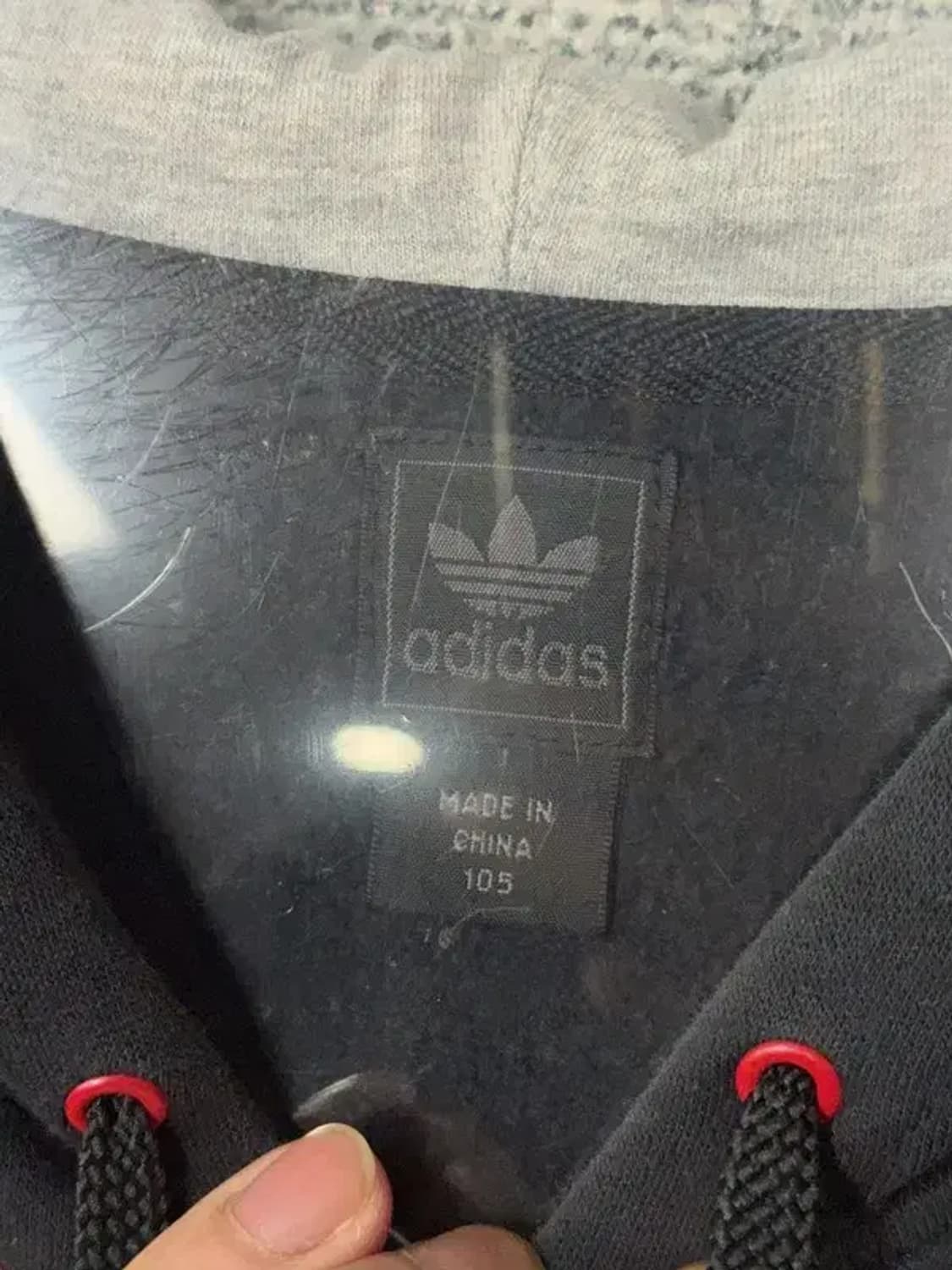 아디다스 흑탭 뉴욕 프린팅 블랙 후드티 105 상품이미지7