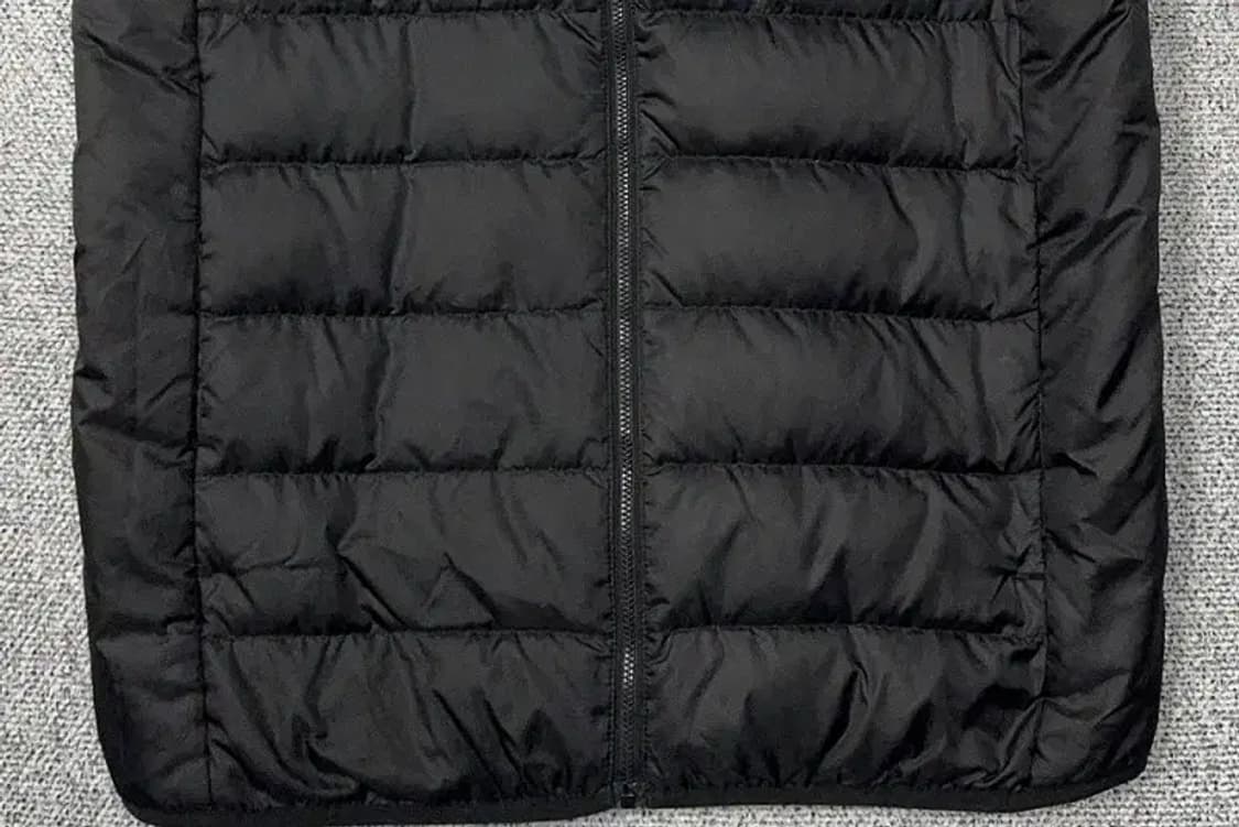 아디다스 블랙 로고 덕다운 패딩 조끼 XL 상품이미지4