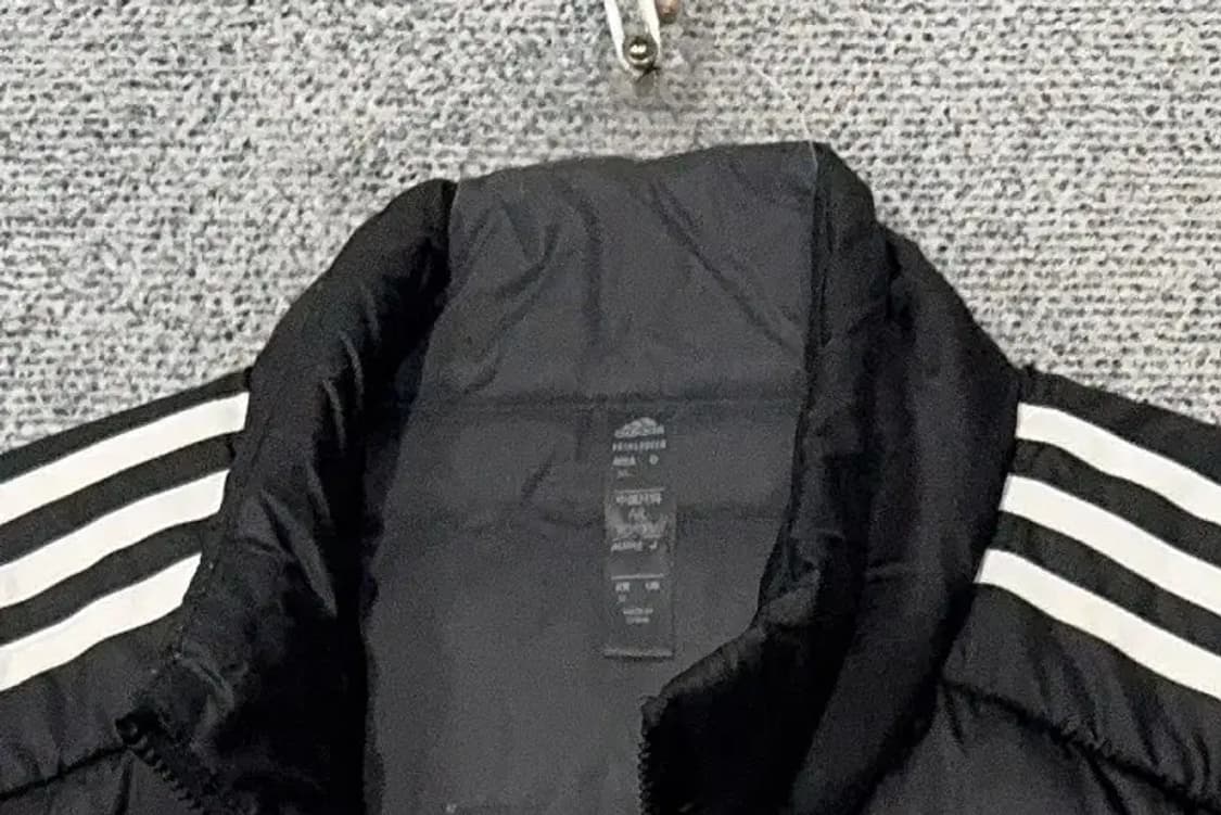 아디다스 블랙 로고 덕다운 패딩 조끼 XL 상품이미지5