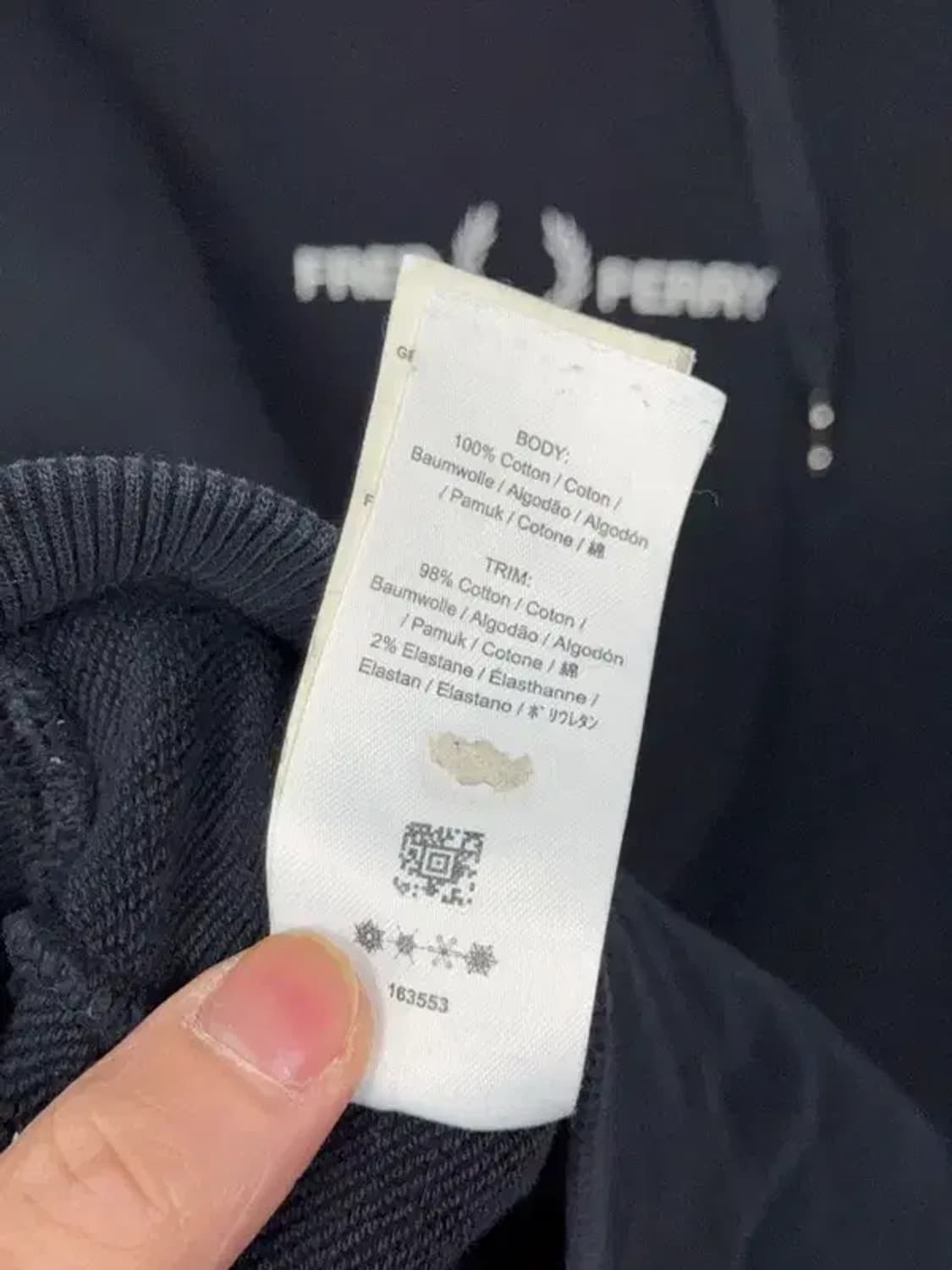 프레드페리 스펠 로고 후드티 M 상품이미지7