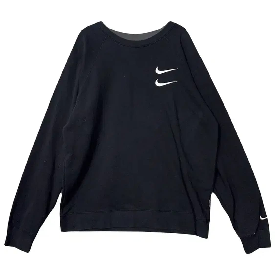 나이키 블랙 더블 스우시 맨투맨 L 상품이미지1