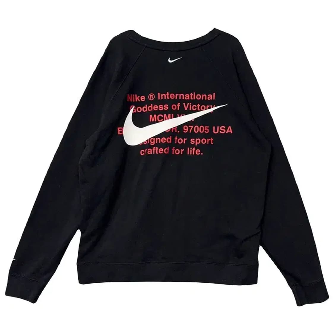 나이키 블랙 더블 스우시 맨투맨 L 상품이미지2