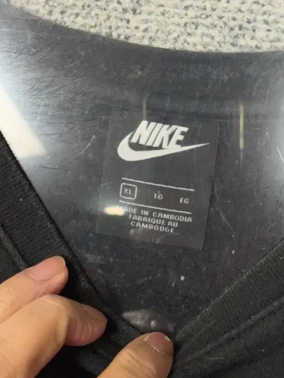 나이키 블랙 오버핏 맨투맨 XL 상품이미지7