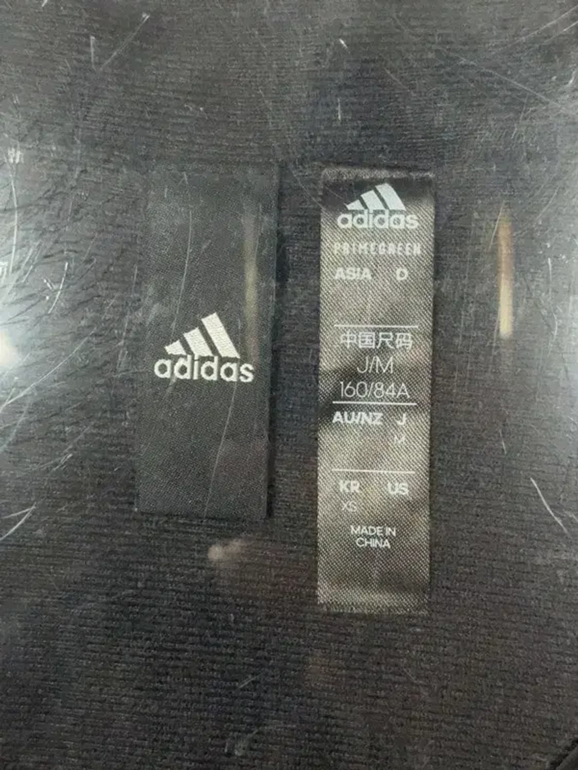 아디다스 블랙 화이트 투톤 오버 사이즈 바람막이 XS 상품이미지7