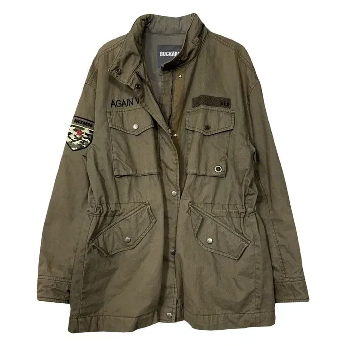 버커루 카키 빈티지 필드 야상 자켓 S 상품이미지1