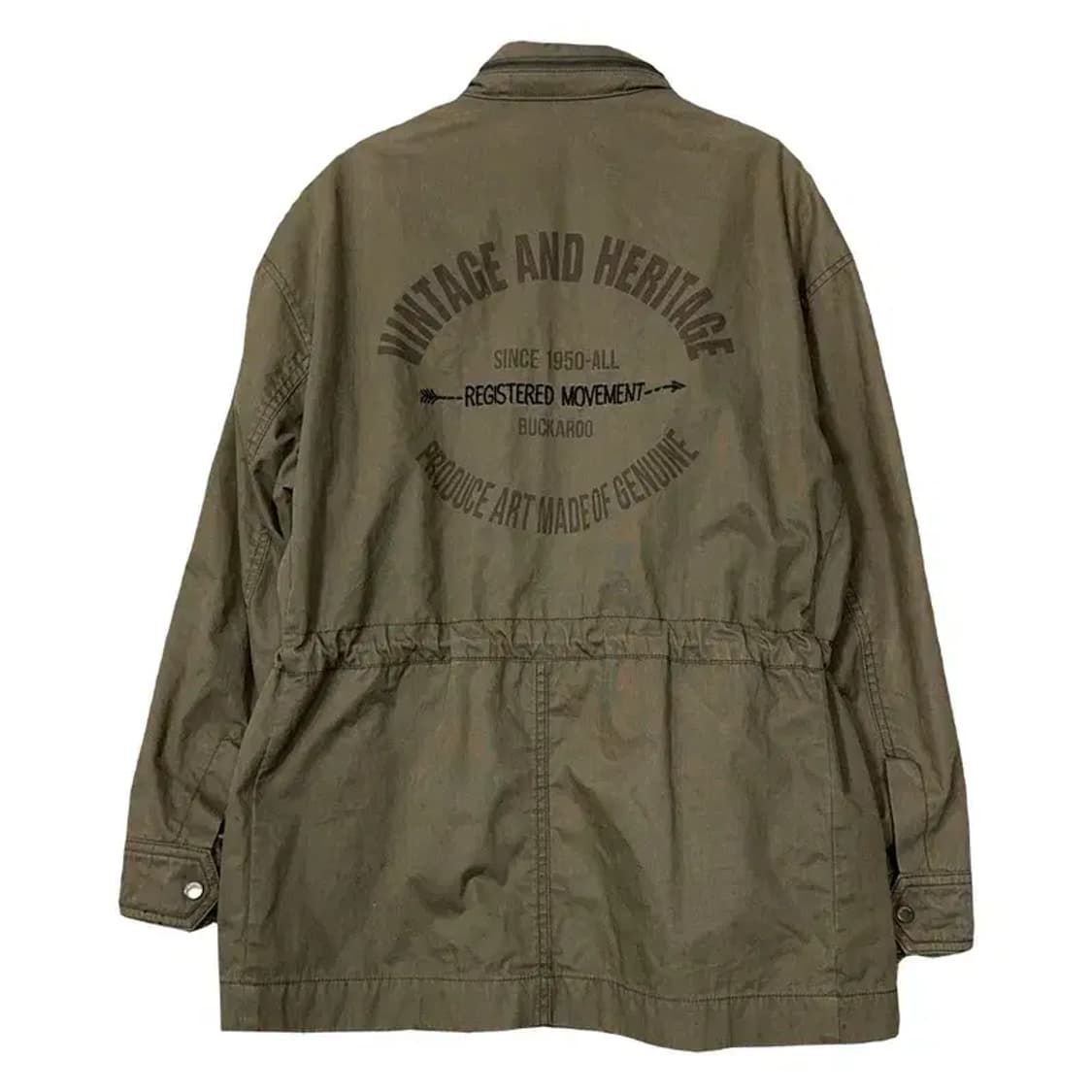 버커루 카키 빈티지 필드 야상 자켓 S 상품이미지2