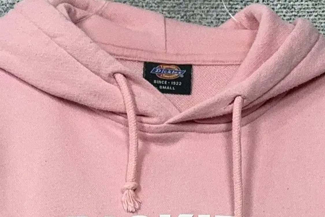 디키즈 프린팅 라이트 핑크 후드티 SMALL 상품이미지5