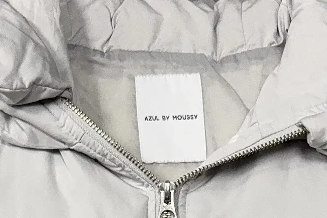 AZUL BY MOUSSY 라이트 그레이 다운 패딩 조끼 M 상품이미지5