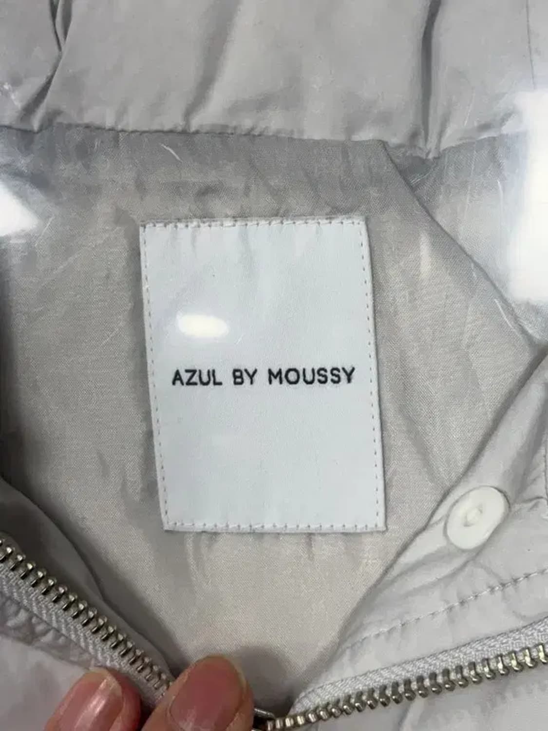 AZUL BY MOUSSY 라이트 그레이 다운 패딩 조끼 M 상품이미지7