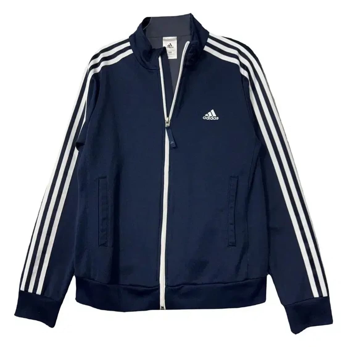 아디다스 남흰 로고 삼선 집업 저지 100 상품이미지1