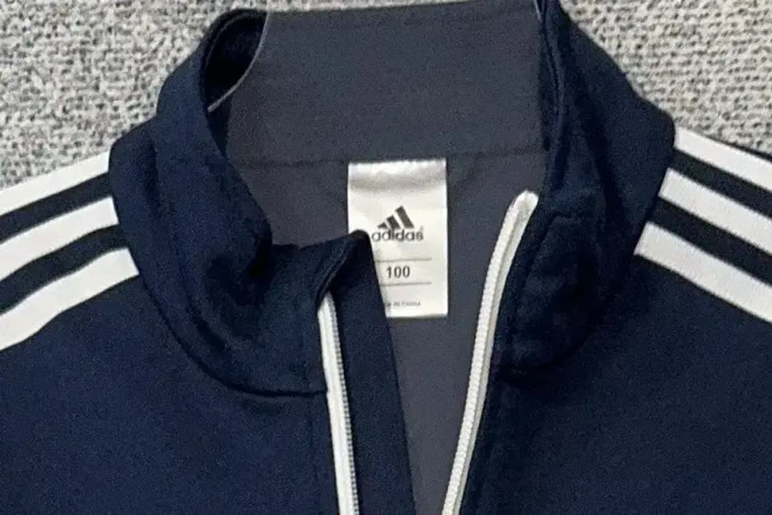 아디다스 남흰 로고 삼선 집업 저지 100 상품이미지5