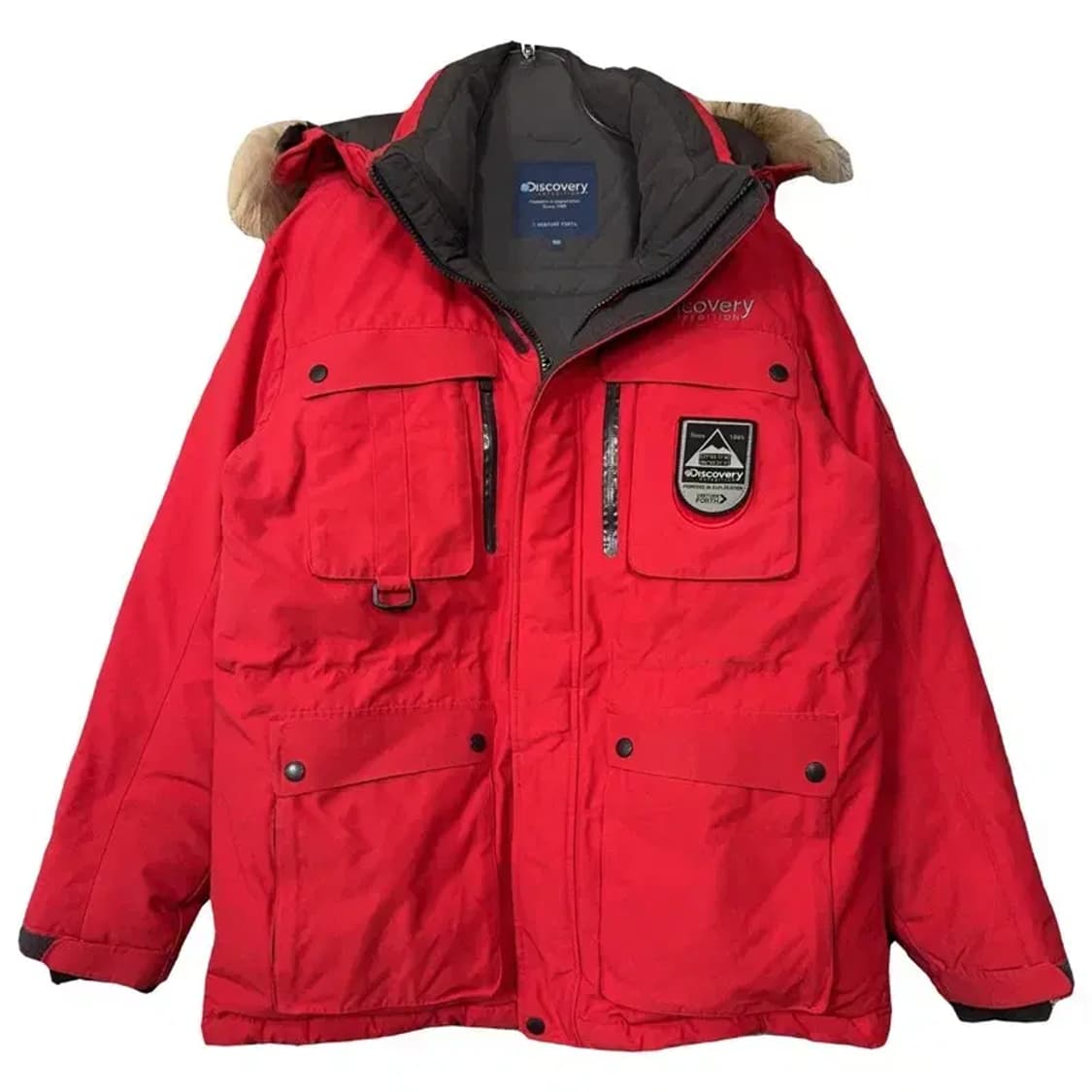 디스커버리 레드 구스다운 패딩 100 상품이미지1