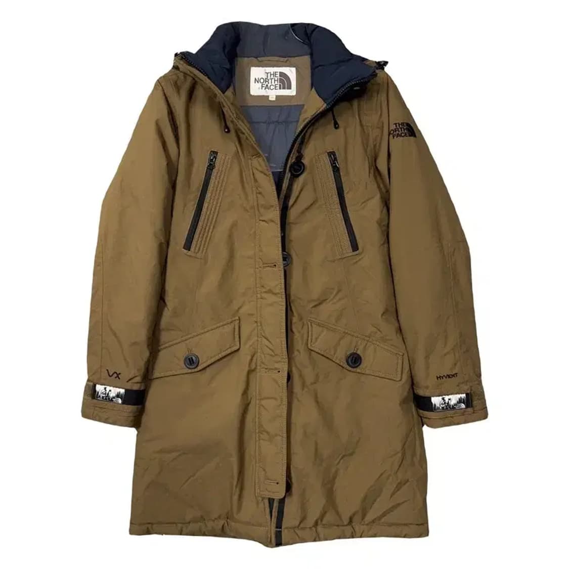 노스페이스 화이트 라벨 브라운 롱패딩 85 상품이미지1
