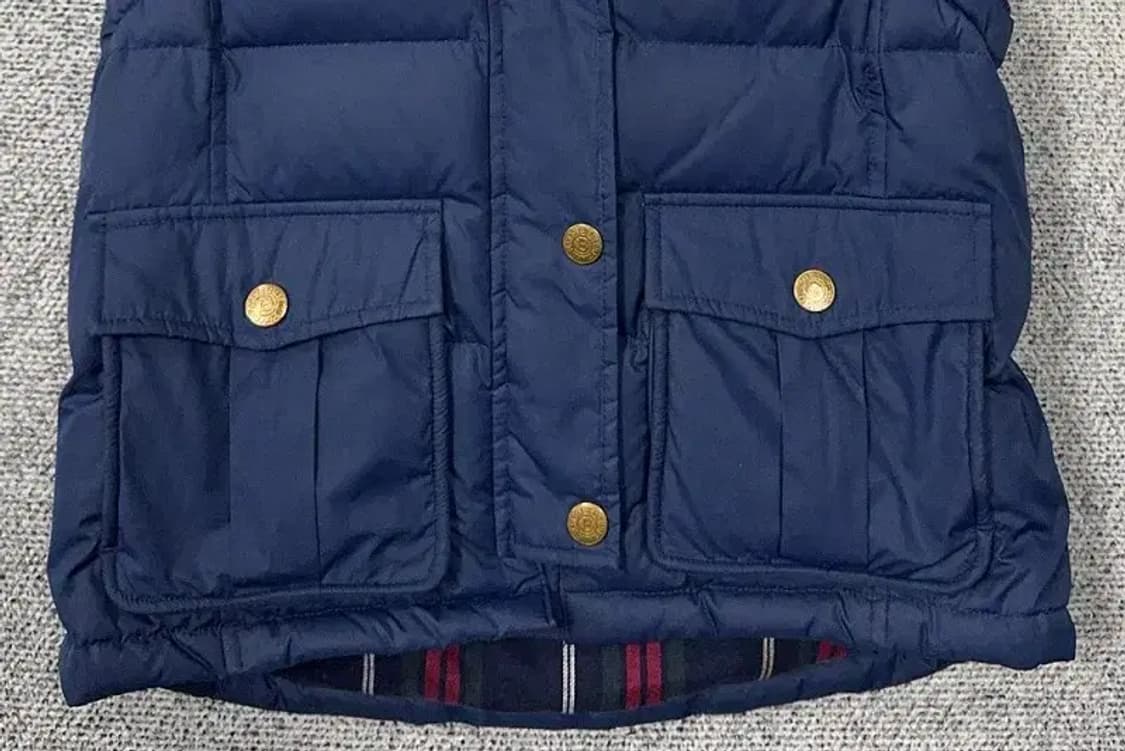 빈폴 네이비 금장 다운 패딩 조끼 90 상품이미지4