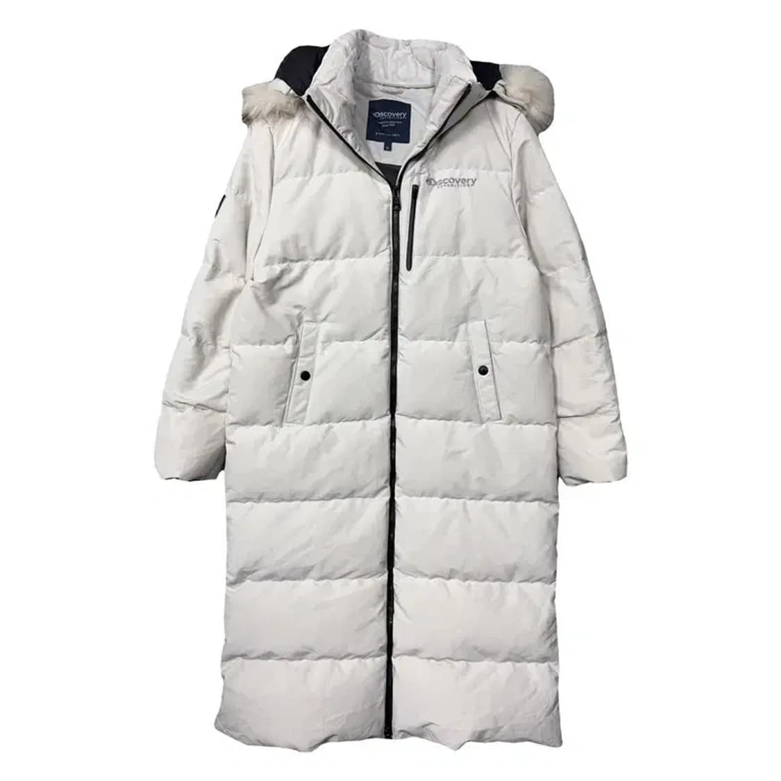 디스커버리 크림 화이트 다운 롱패딩 95 상품이미지1