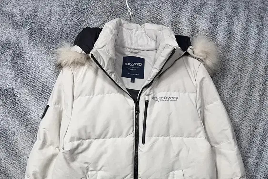 디스커버리 크림 화이트 다운 롱패딩 95 상품이미지3