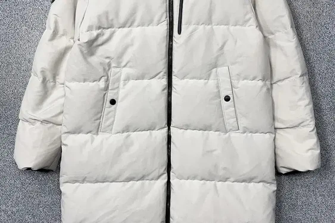 디스커버리 크림 화이트 다운 롱패딩 95 상품이미지4