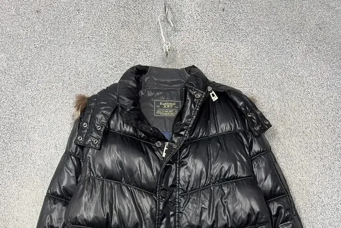 조프 블랙 유광 빈티지 폭스퍼 패딩 M 상품이미지3
