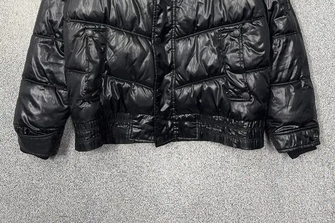 조프 블랙 유광 빈티지 폭스퍼 패딩 M 상품이미지4