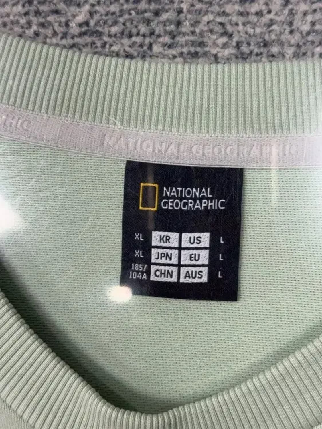내셔널지오그래픽 라이트 그린 맨투맨 XL(105) 상품이미지7