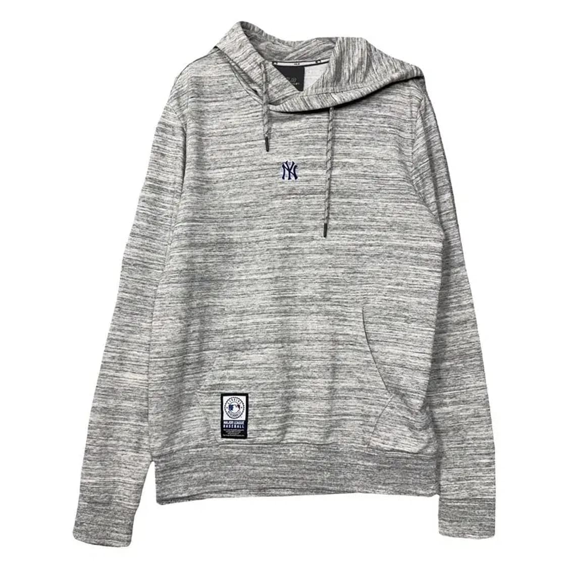 엠엘비 라이트 그레이 배색 로고 후드티 95 상품이미지1