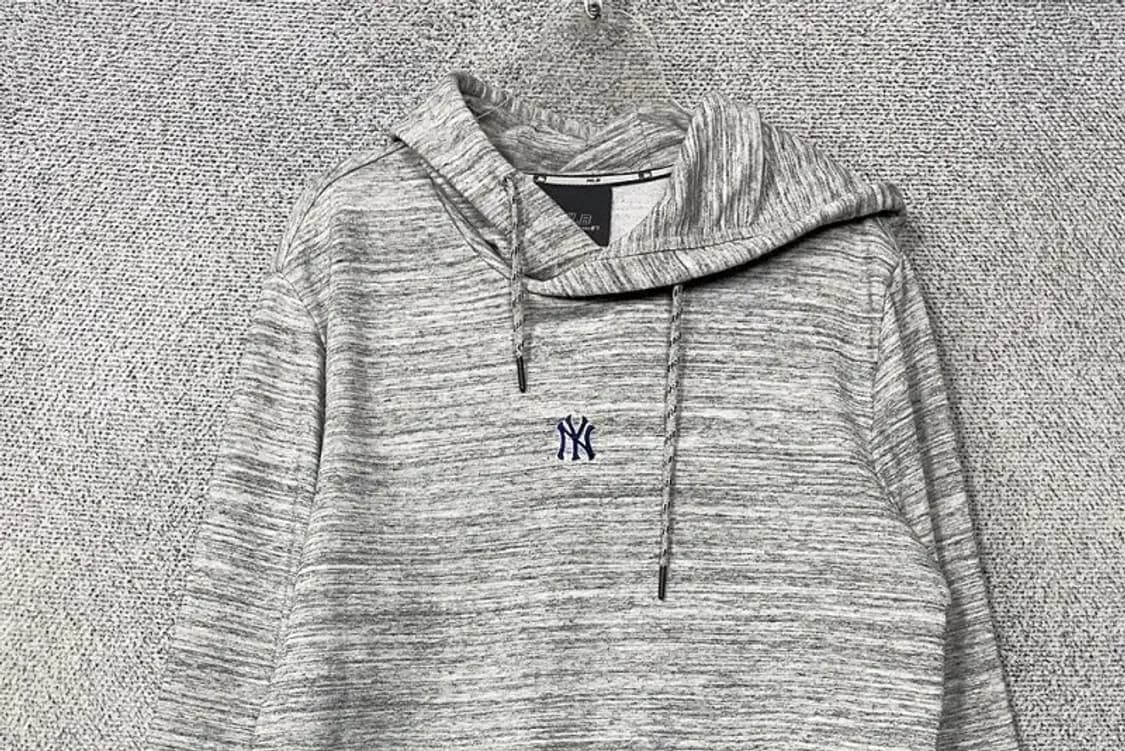 엠엘비 라이트 그레이 배색 로고 후드티 95 상품이미지3