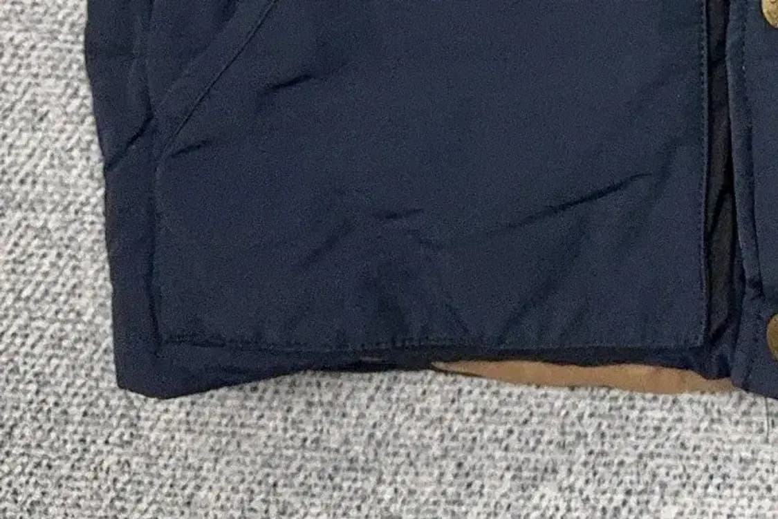 지프 네이비 후드퍼 패치 빈티지 패딩 조끼 M(95) 상품이미지6