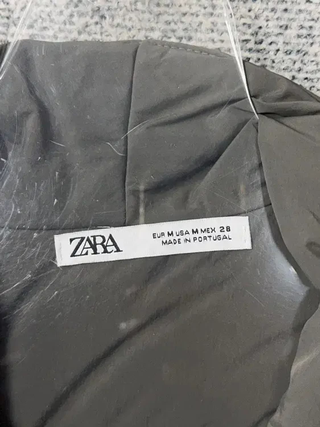 자라 그레이 끈 포인트 패딩 점퍼 M 상품이미지7