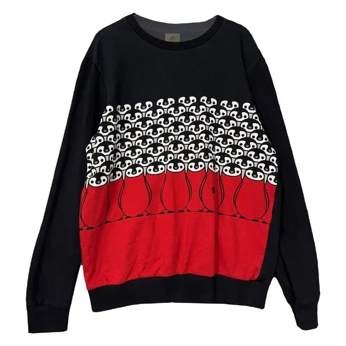 코오롱 스트라이프 블랙 맨투맨 100 상품이미지1