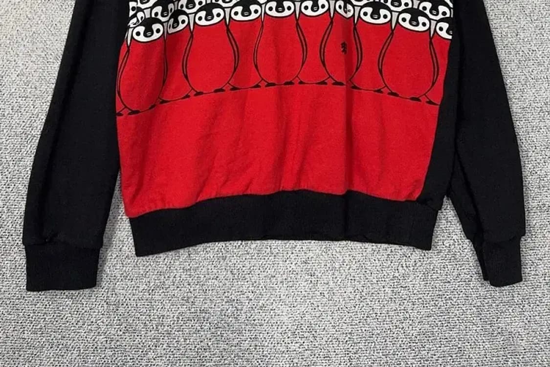 코오롱 스트라이프 블랙 맨투맨 100 상품이미지4