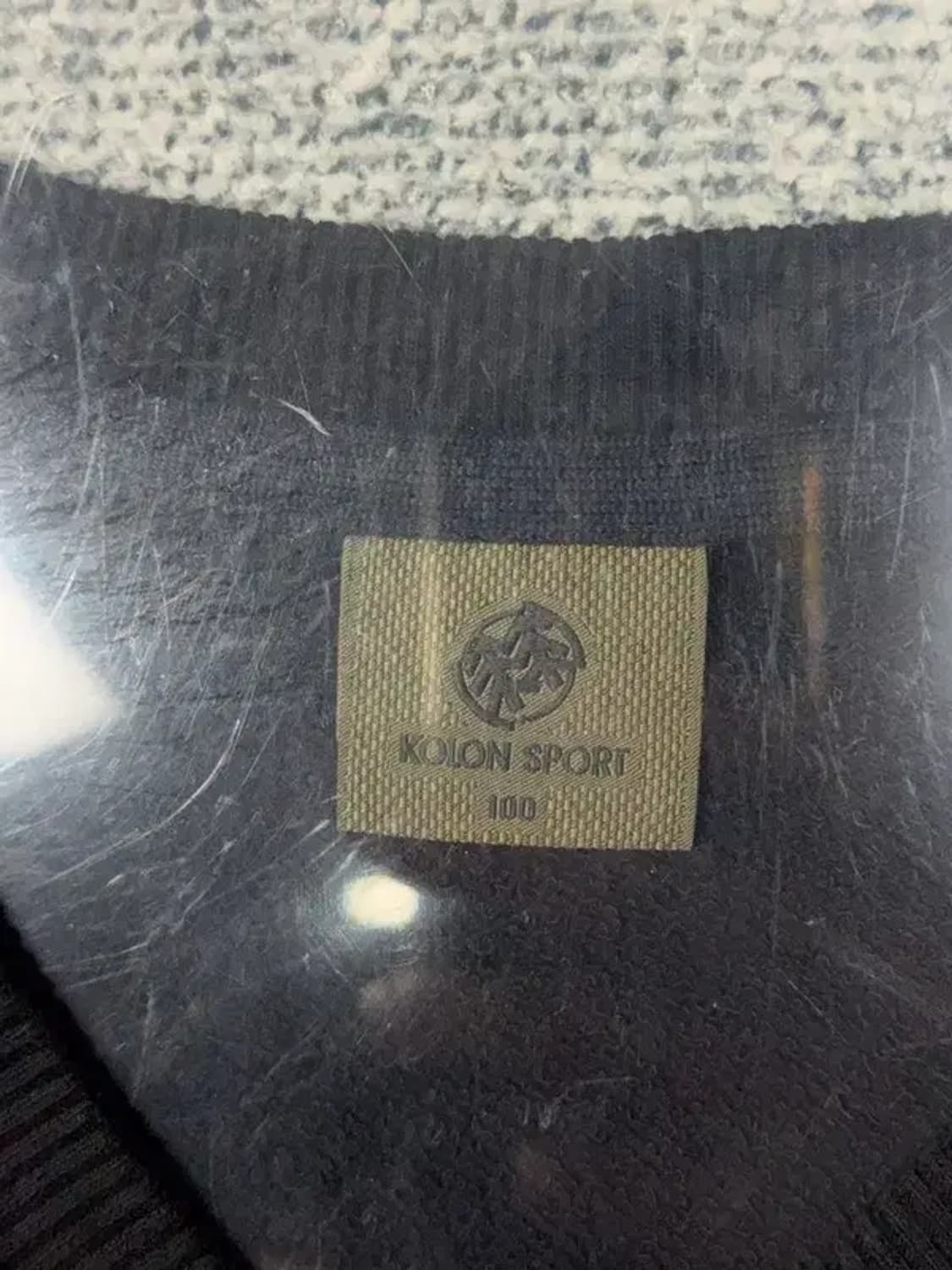 코오롱 스트라이프 블랙 맨투맨 100 상품이미지6