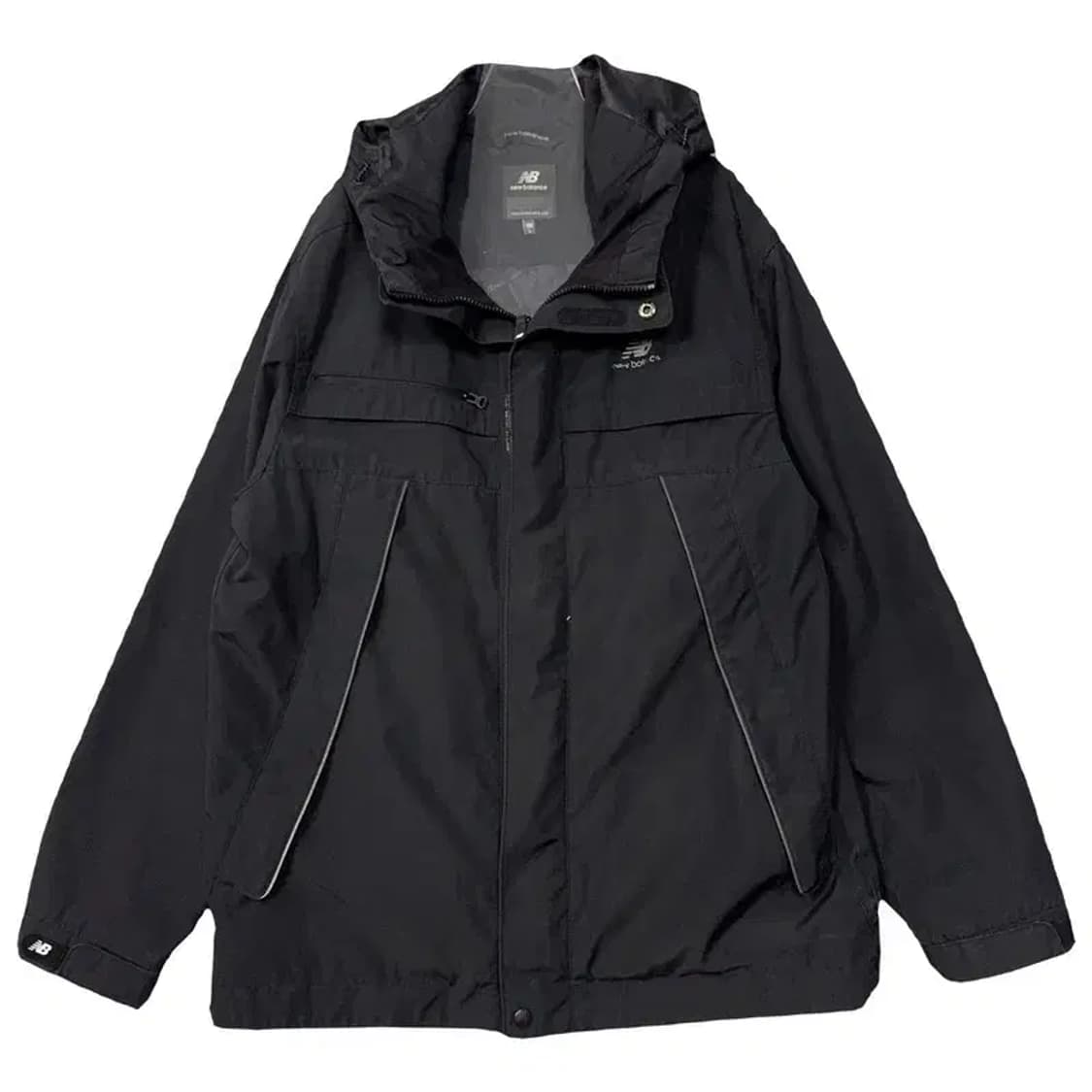 뉴발란스 블랙 로고 바람막이 윈드자켓 L 상품이미지1