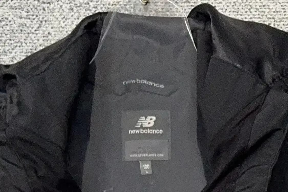 뉴발란스 블랙 로고 바람막이 윈드자켓 L 상품이미지5