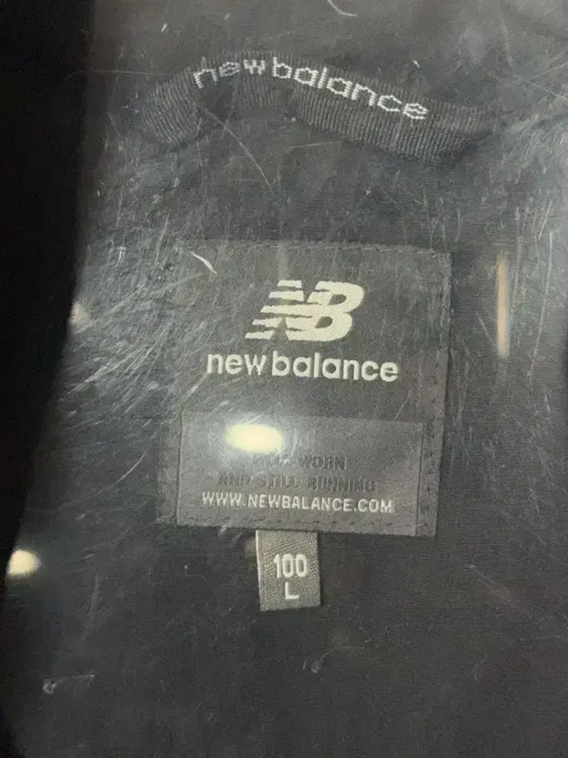 뉴발란스 블랙 로고 바람막이 윈드자켓 L 상품이미지7